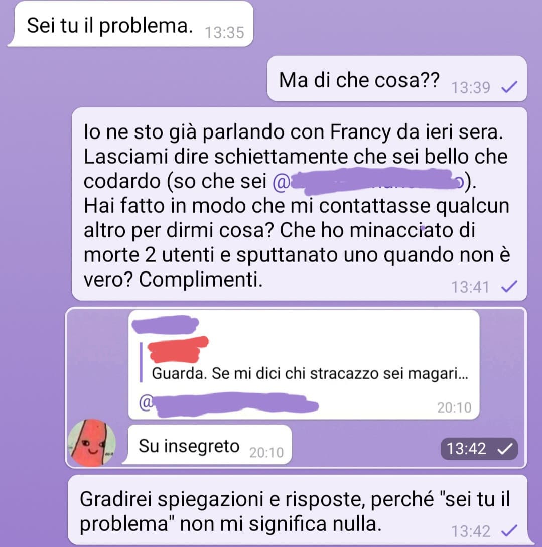 Oh no raga, sono io il problema ??