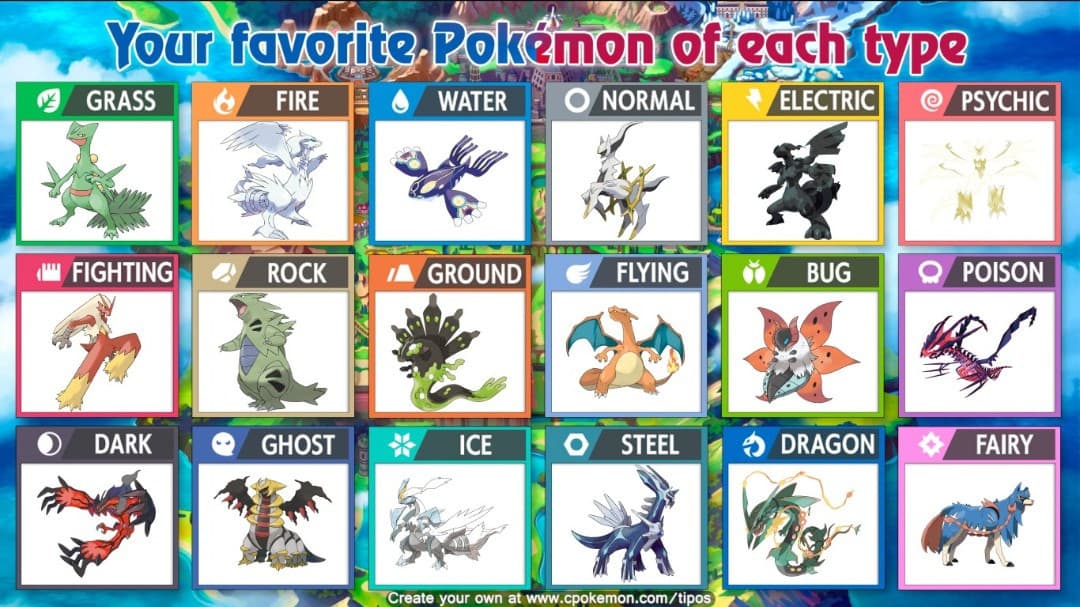 A tutti i fan dei Pokémon, perché non condividere i nostri preferiti?