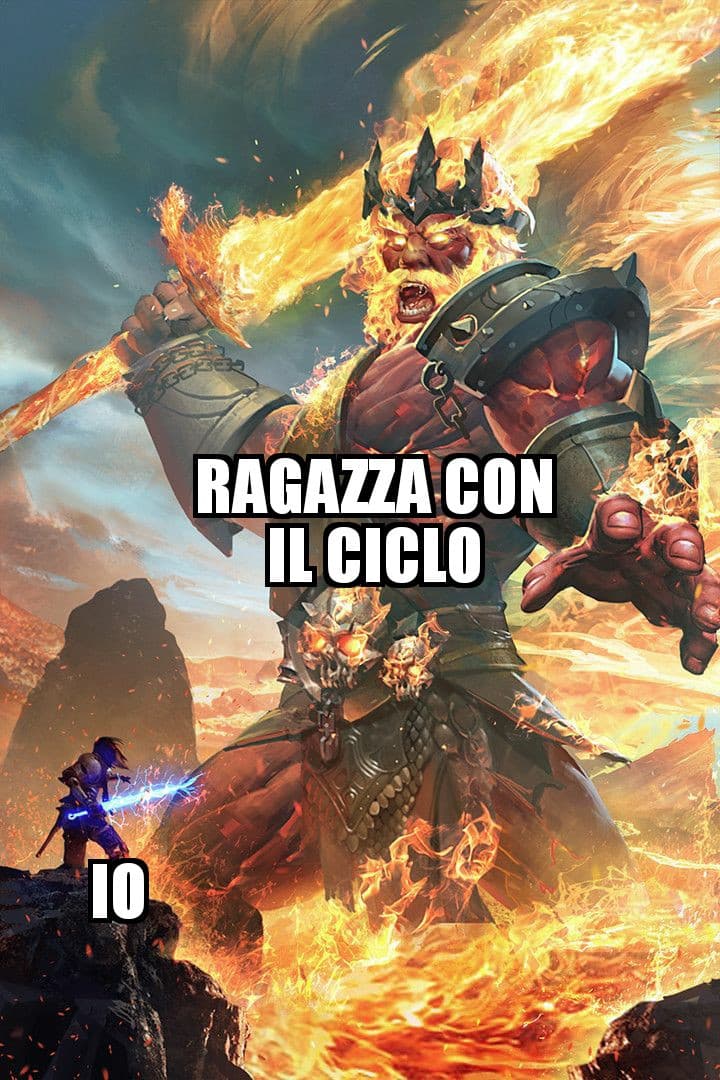 Oggi ho litigato con una ragazza con il ciclo, sotto potete vedere la scena prima dello scontro