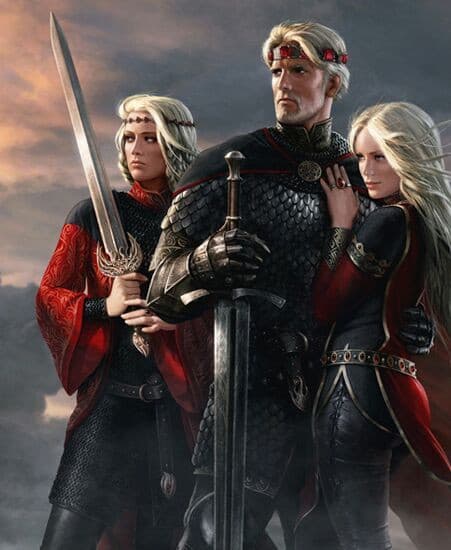 Visenya, Aegon e Rhaenys