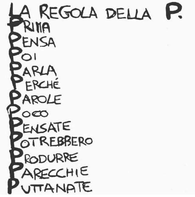 La regola delle P