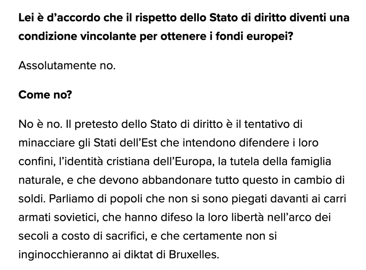 Indovinate il/la politico/a che ha detto questo e vincerete una carta d’addebito da Soros comunista turbo liberista rotocalco alieno piddino