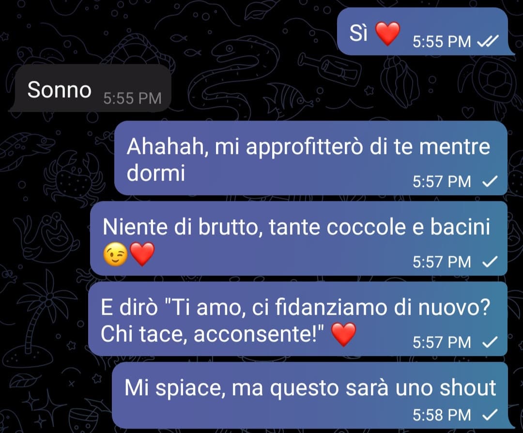 Alterno depressione a dolcezza infinita. E sto tantissimo a mio agio con la dolcezza. Mi sento me stesso ❤️