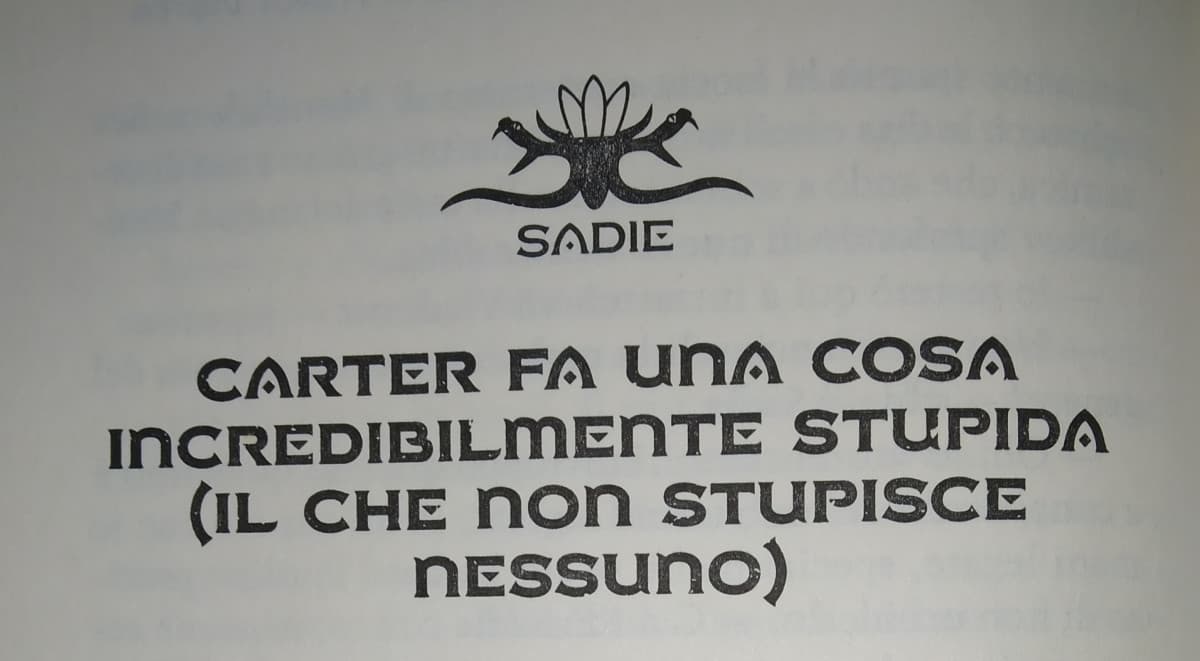 Beh ovvio, è di Carter che stiamo parlando 