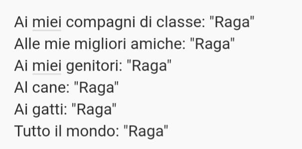 Qualsiasi cosa respiri: "Raga"