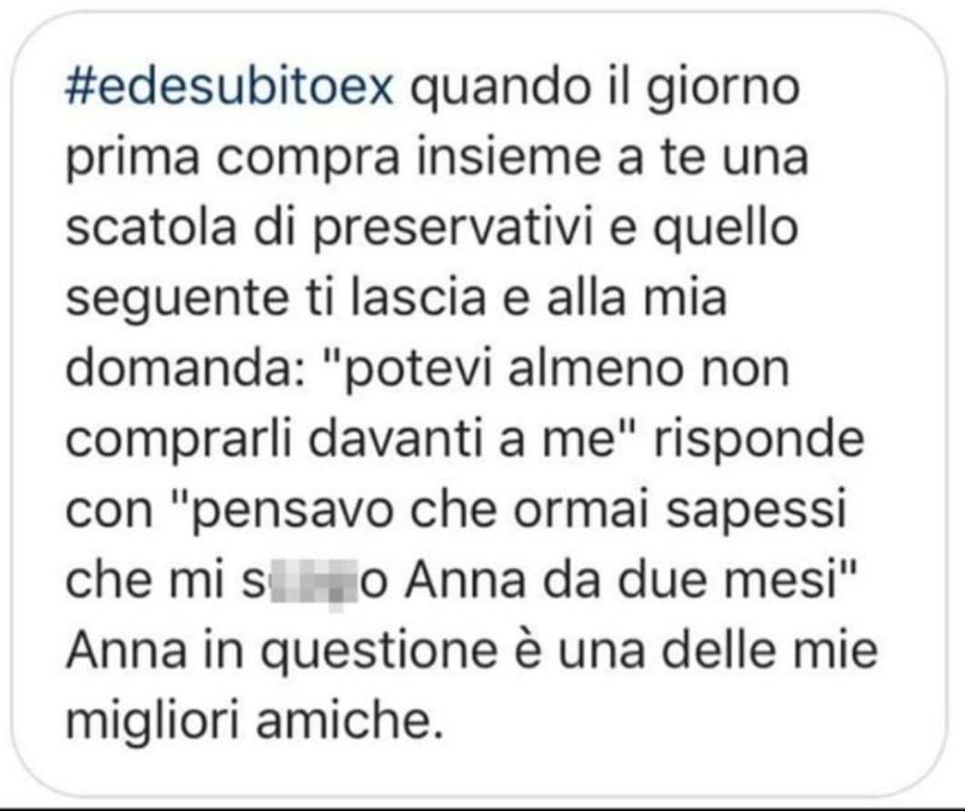 Non so se è più coglione lui o più sciacquetta l'amica. 