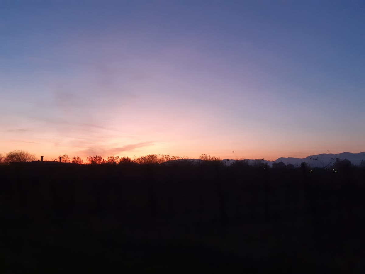 ? Da voi com'è il tramonto?