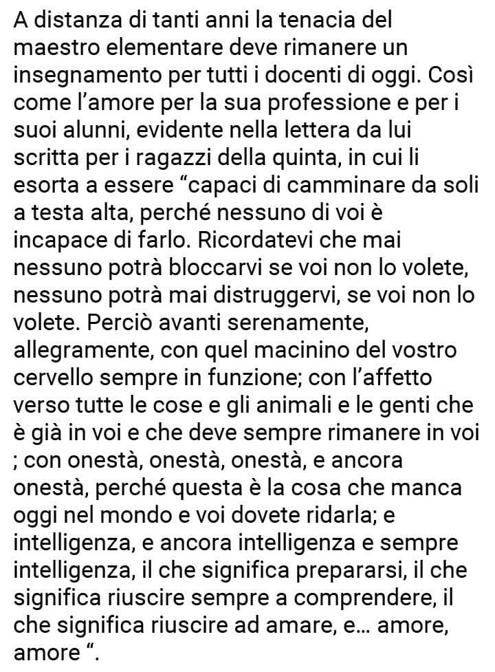 Il maestro Manzi. 