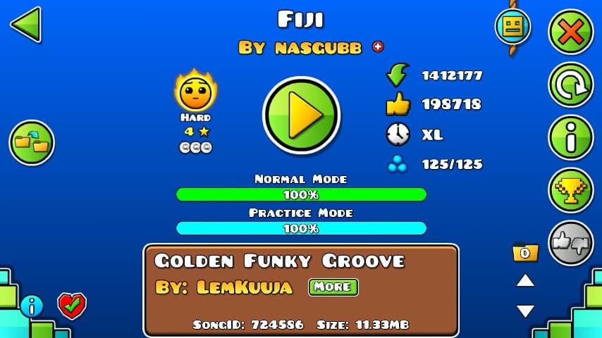 Fiji 100%; By Nasgubb; (Difficoltà: Hard 4?); (Grado: Epic)