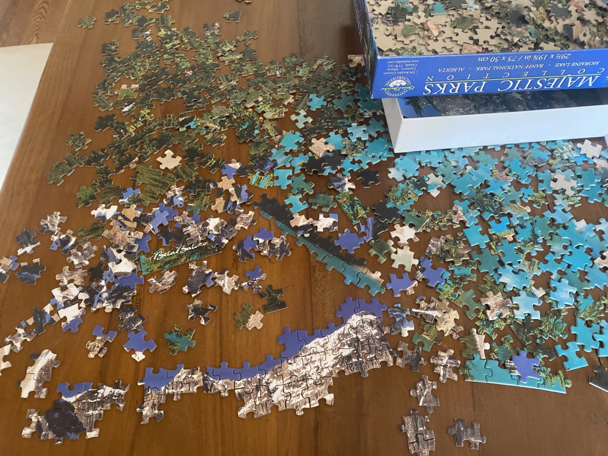 Ma quanto è divertente fare i puzzle. Ieri ho iniziato a farne uno da 1000 pezzi, non ne avevo mai fatto uno così grande. Cioè gli unici puzzle che ho fatto sono tipo quelli della Disney da 10 pezzi?