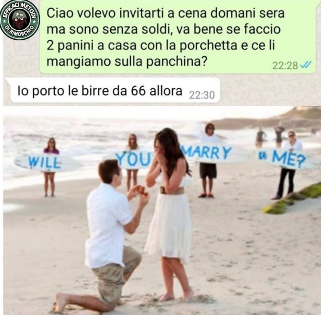 Perché, sul serio c'è ancora chi pretende la cena al ristorante stellato?? 