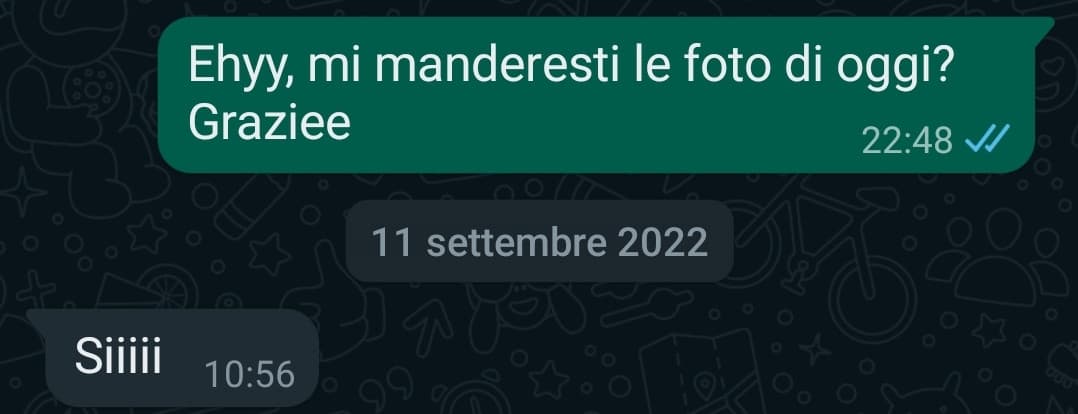 Martina (sono due diverse).per chi non sta capendo sto facendo sta roba: ditemi un nome(non troppo strani) e se ce l'ho in rubrica vi esco un pezzo di chat.