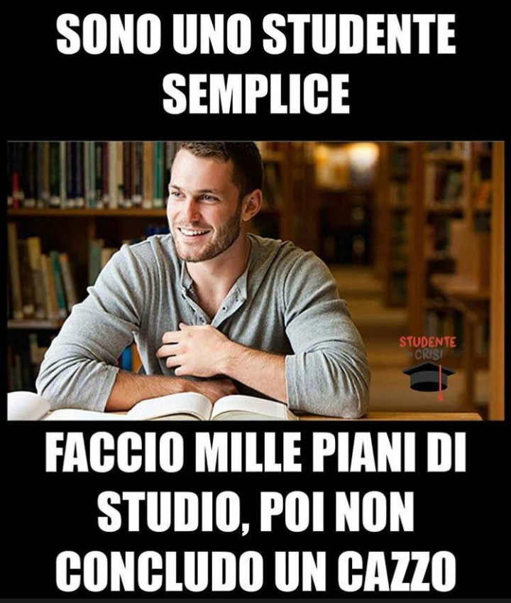 Il giorno prima:"domani inizio a studiare dalle 3.00 per poi finire alle 5 e poter dormire per un paio d'ore" 