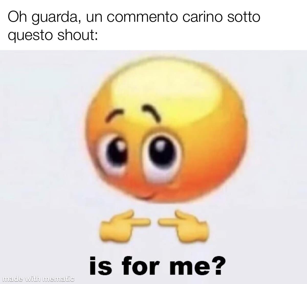 Se non scrivete un commento carino e gentile vi spezzo in due. Grazie molto gentili e spontanei siete