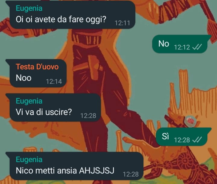 Ok che sembro un po' freddo, ma addirittura l'ansia 