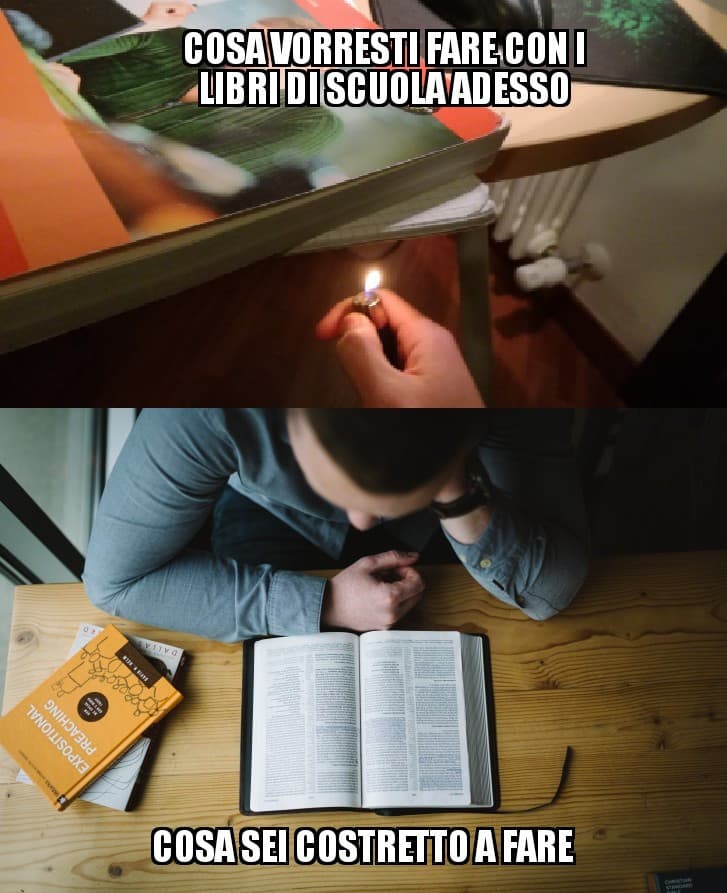 Vita da studente.