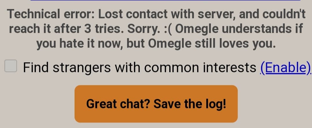 omegle understands STO GRAN CAZZO, SITO INUTILE DI MERDA. ERA UNA BELLA CHAT 