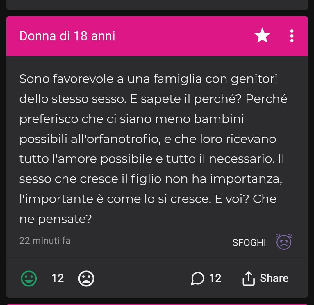 Famiglia con genitori dello stesso sesso, siete pro o contro questo tipo di famiglia?