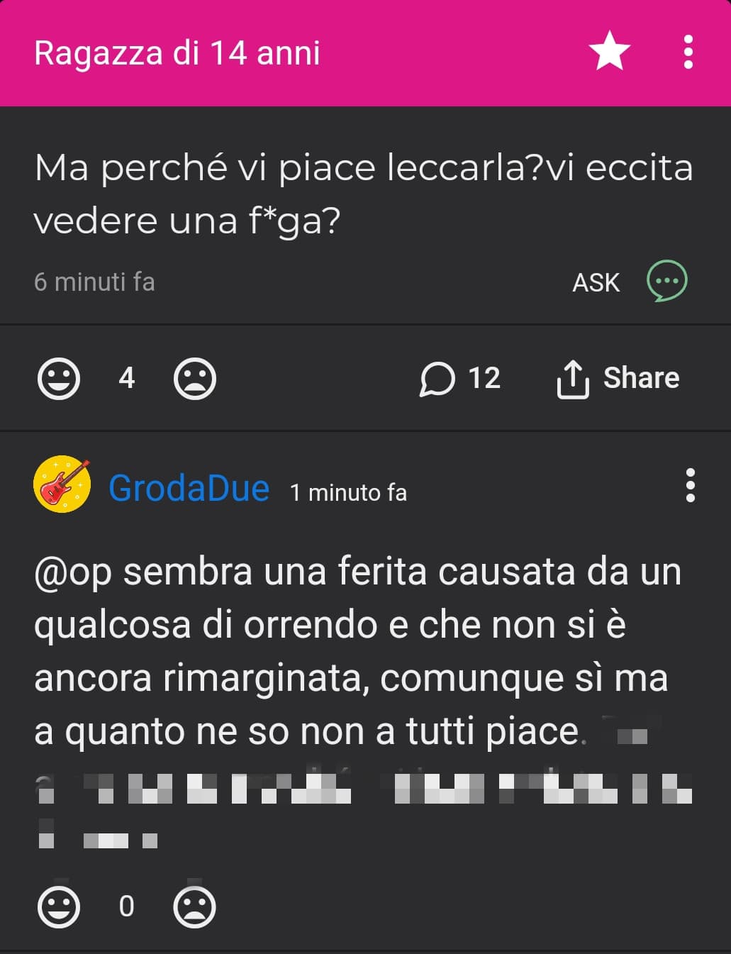 Dai su diciamocelo una volta per tutte: entrambi i genitali maschili e femminili fanno schifo esteticamente, ma il cazzo in confronto alla figa è un dio greco, punto.