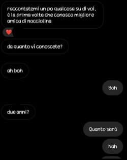 pov: mandi la tua migliore amica a provarci con LUI per vedere se ci sta e dopo averlo scoperto crea un gruppo con voi 3 per conoscere la tua migliore amica e vanno subito d'accordo (a lei non sono mia piaciuti quelli con cui scrivo e vederli così assieme 