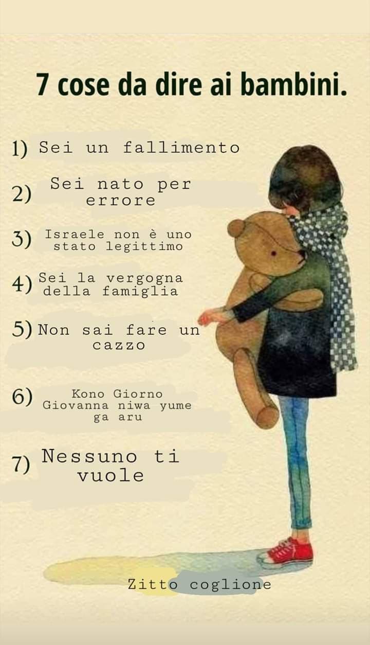 Bambini... che esseri dolci e inutili.