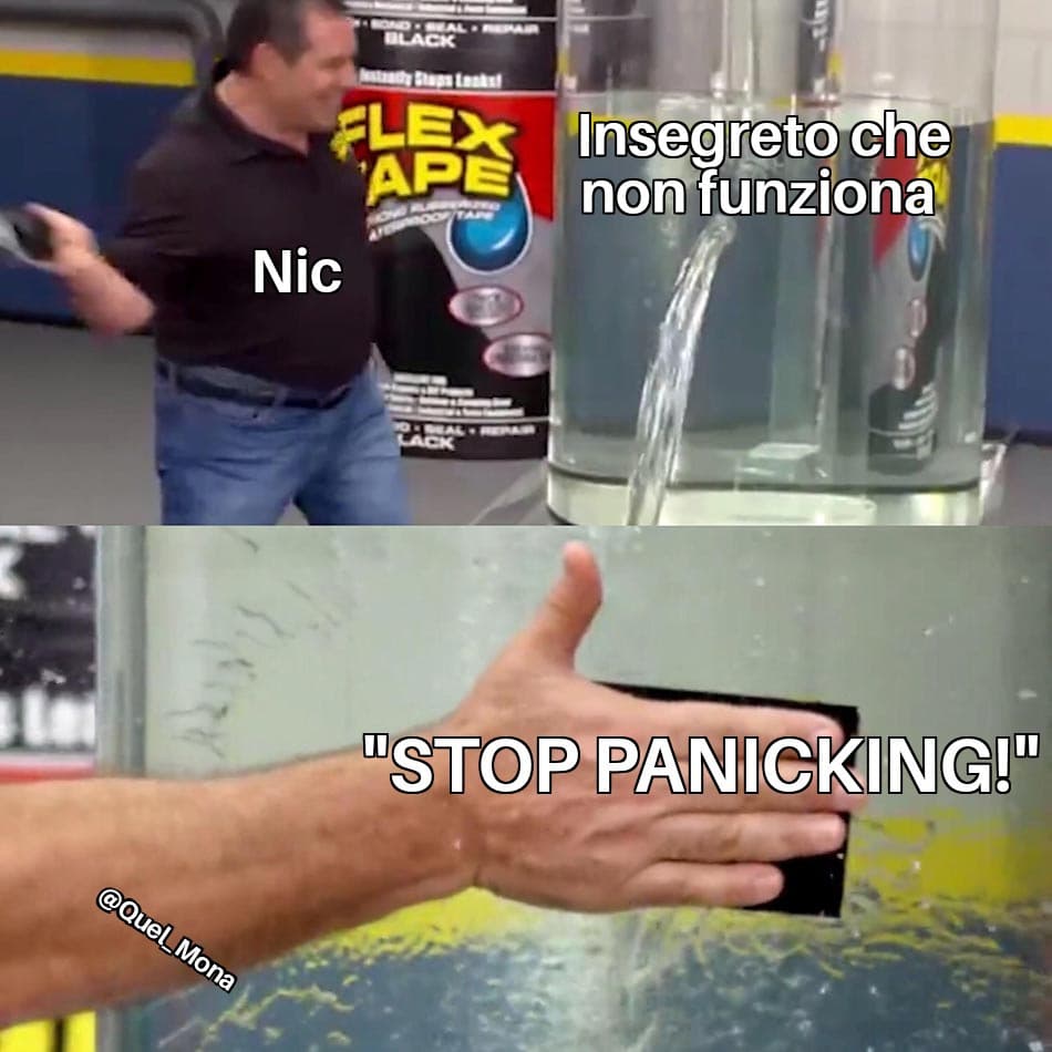 Stop panicking 