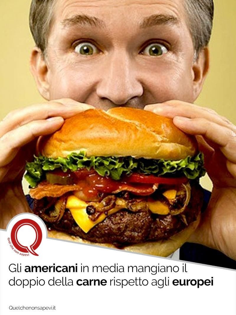 Gli americani mangiano più di noi italiani 