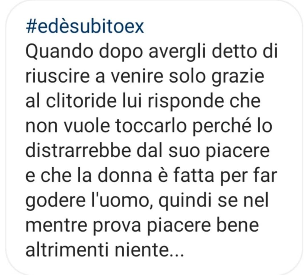 Madonna santa che ignoranza. Vomito ?