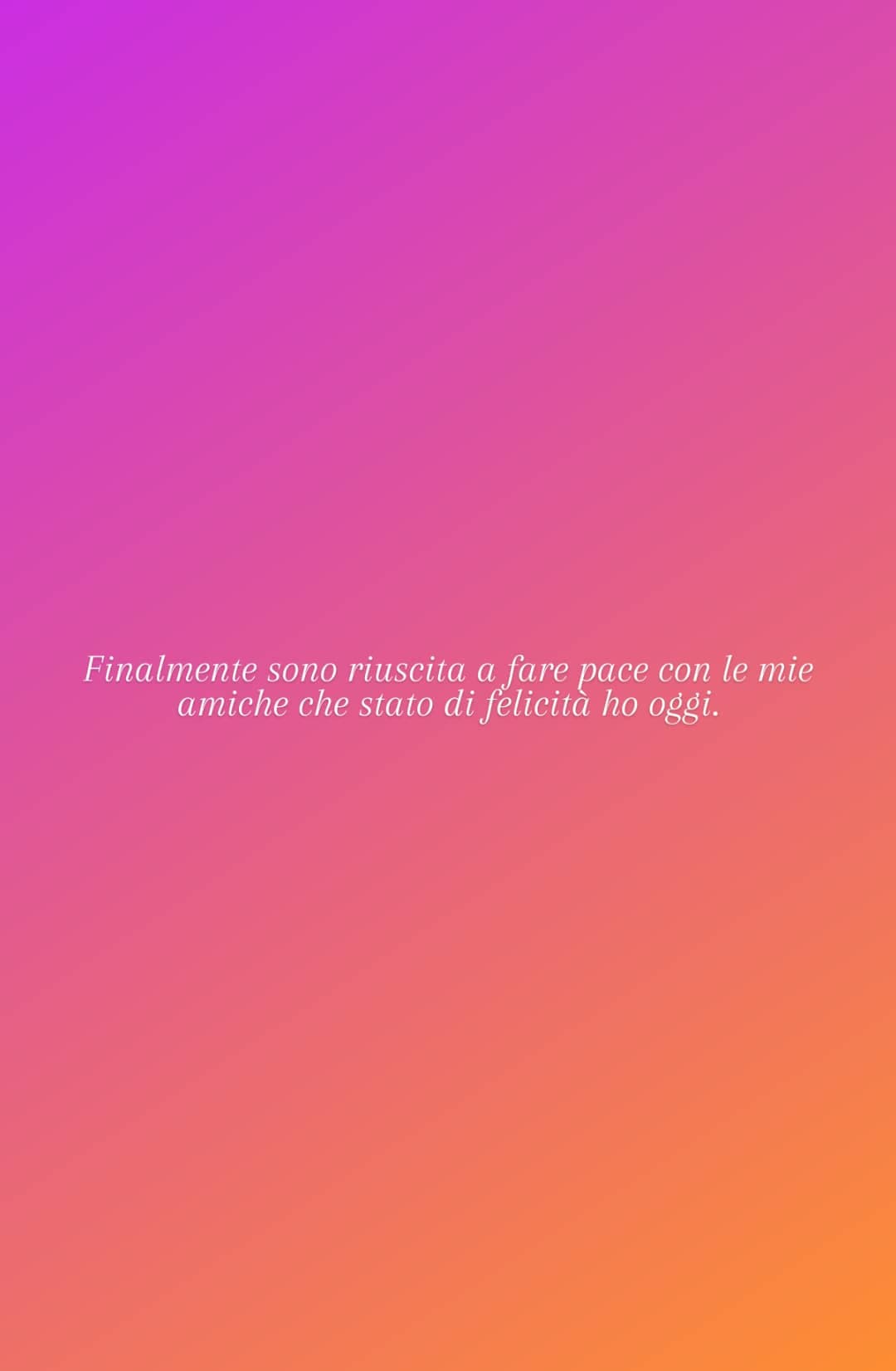 L'ho scritto su instagram 