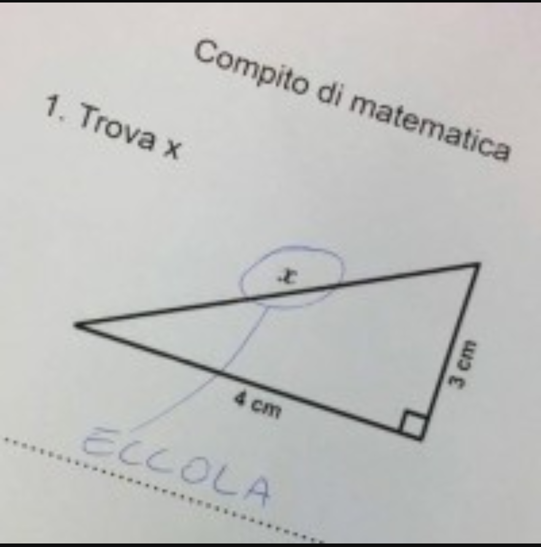 Magari la matematica fosse così facile?