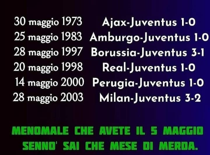 Coerenza e juventino non sono mai andati d'accordo