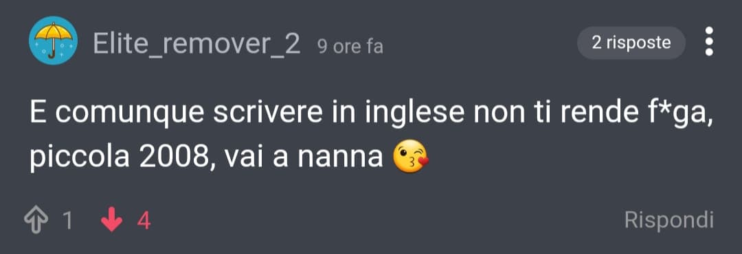 Attenzione raga, non potete parlare inglese perché se no ve la tirate