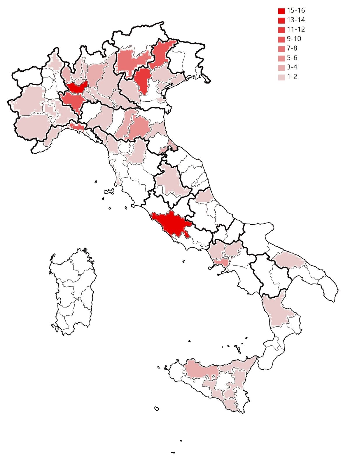 Distribuzione del popolo insegretino