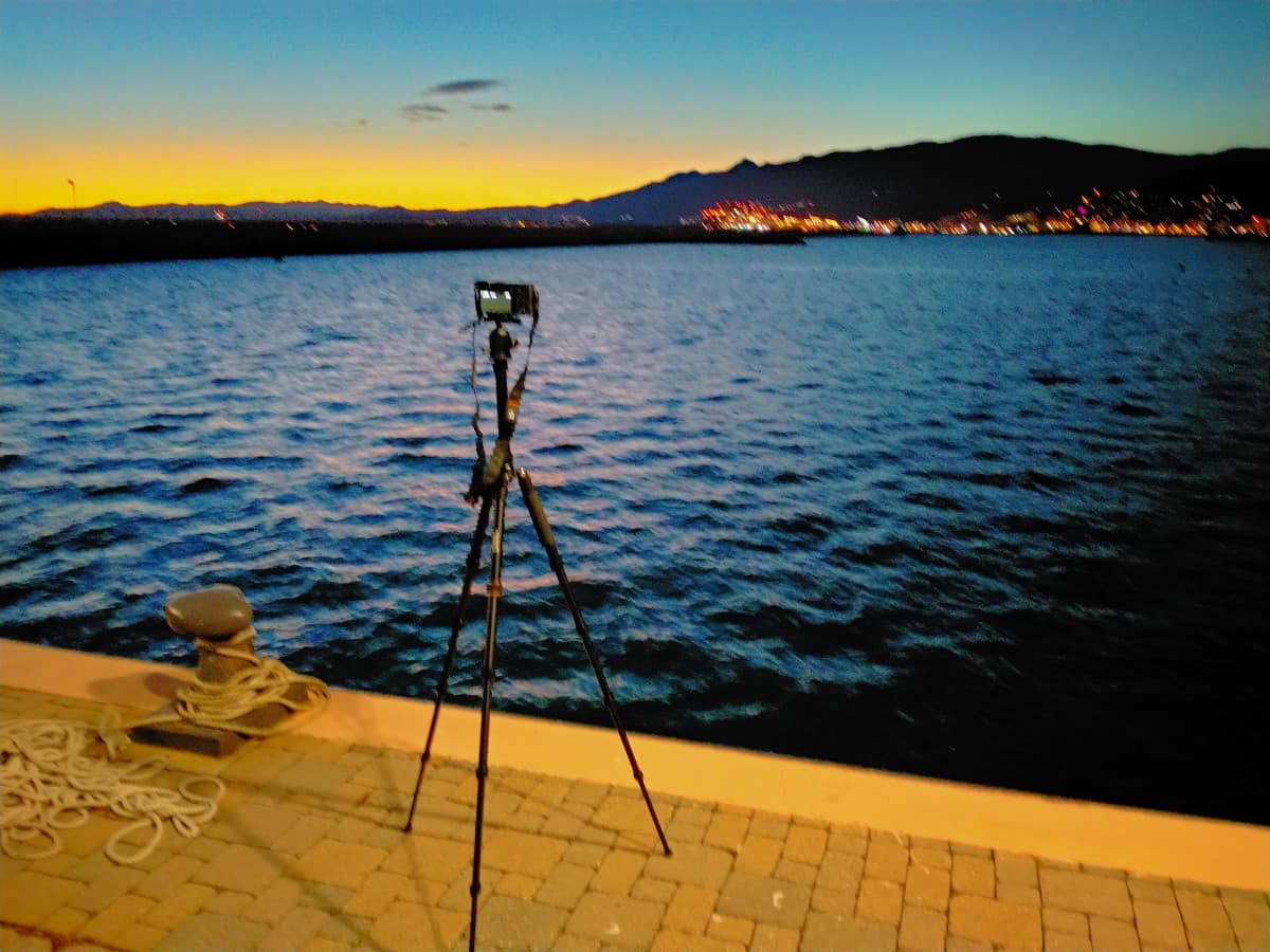 Sto facendo un timelapse. Dovrò stare quì per 1 ora