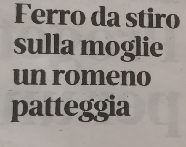 Il commento di mio papà è stato: aveva preso una brutta piega