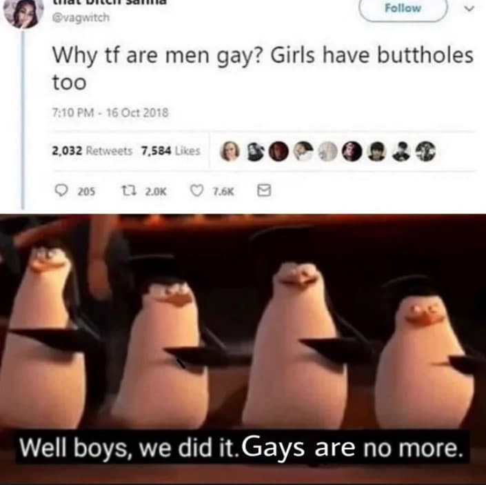 No more gays