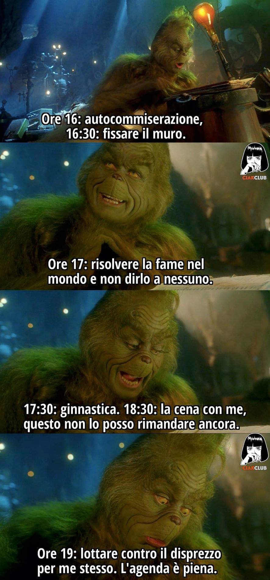 Quando hai gli stessi impegni del Grinch.