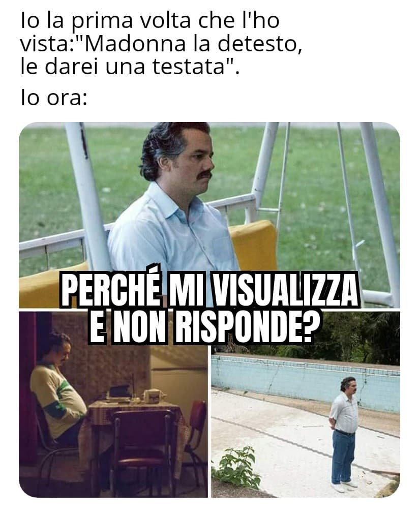 Così da un anno ormai 