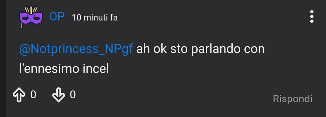 Non credevo mi fosse cresciuto il pene e che avessi più di trent'anni. ?