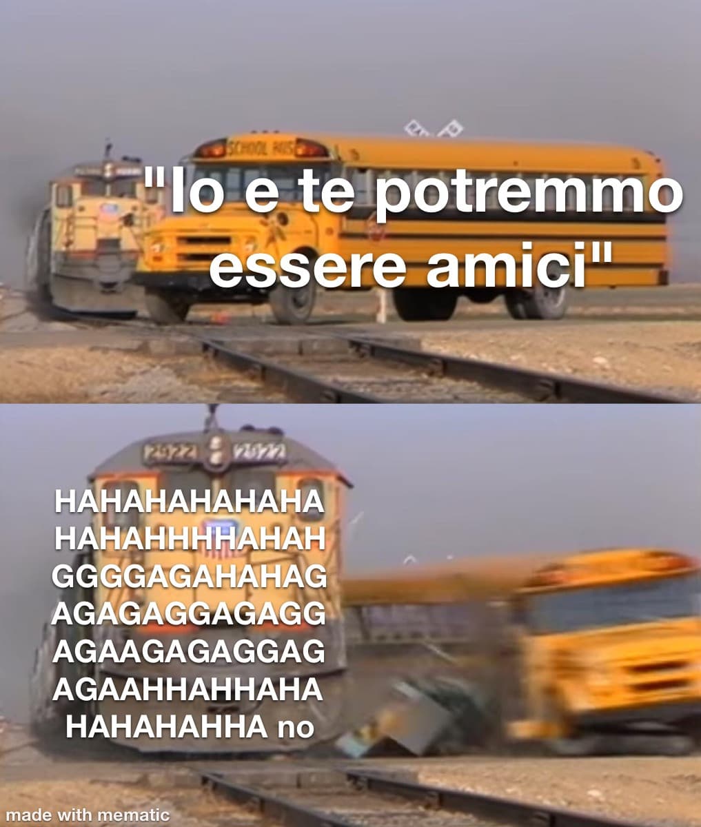 Mi insulti, mi fai soffrire usando il mio passato per attaccarmi e poi "potremmo essere amici" sì sì come no...