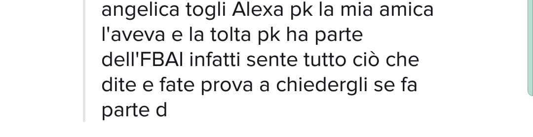 Io conosco l'FBI non l'FBAI