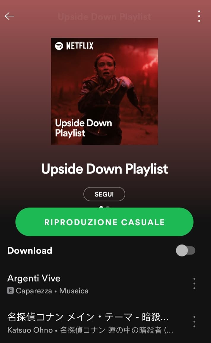 Ok Spotify ti ricordo che questa playlist serve per scappare da Vecna, non per trucidarlo a mille pezzettine e poi scappare 