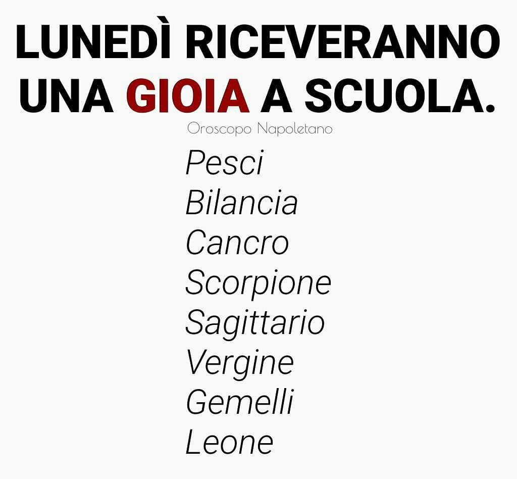 manco l'oroscopo mi da 'na gioia nella vita lol