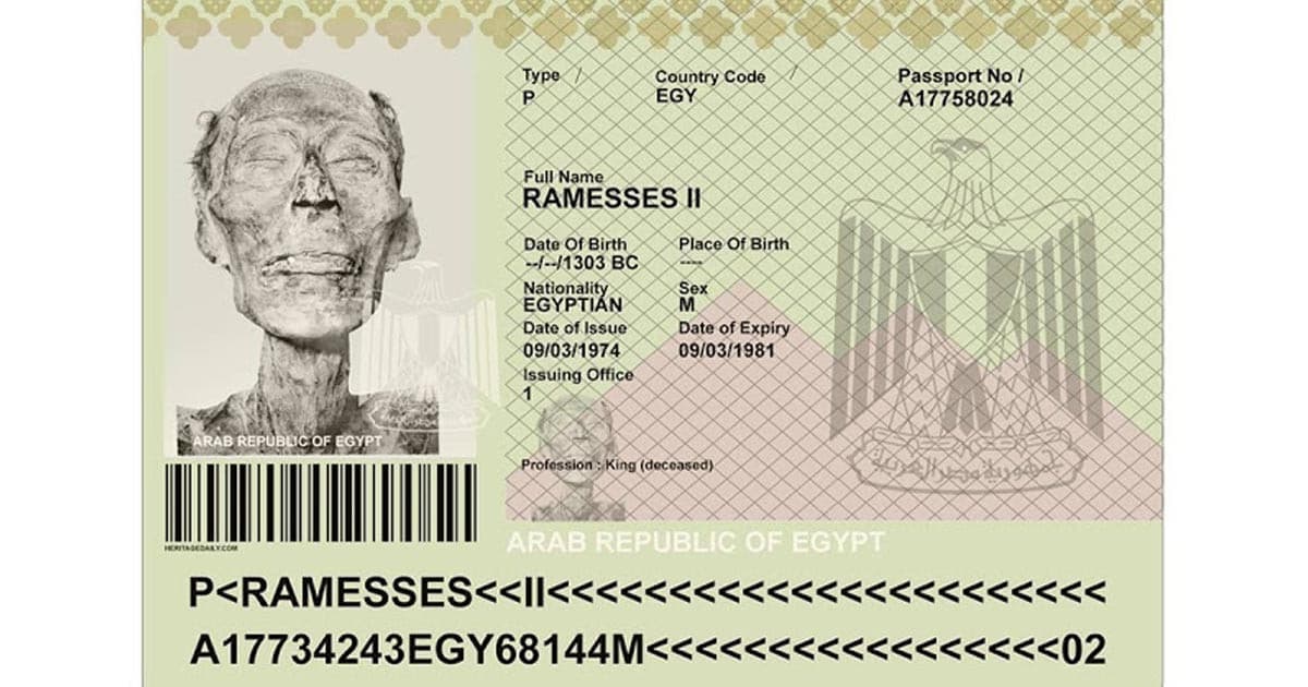 Un Passaporto per un faraone: Ramses II