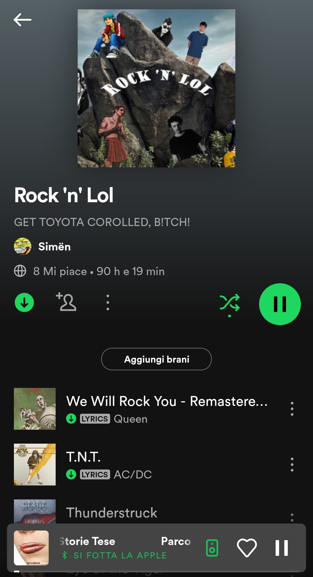 La mia playlist ha ufficialmente raggiunto le 90 ore