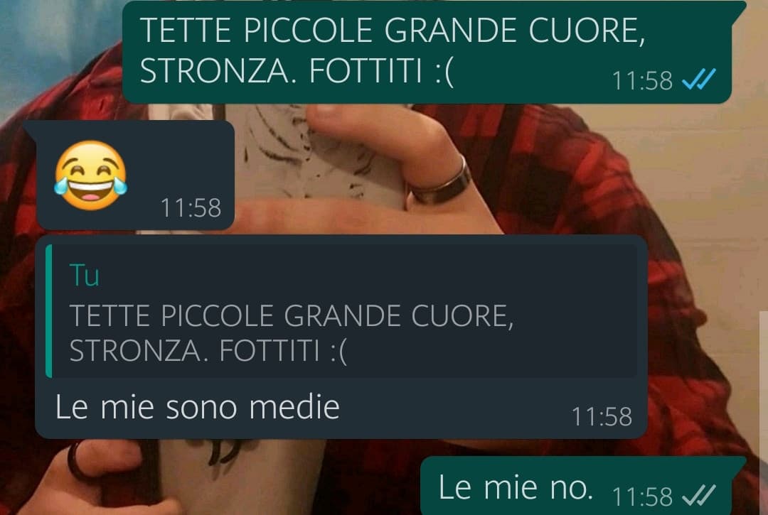 Io offesa nell'anima. :( 