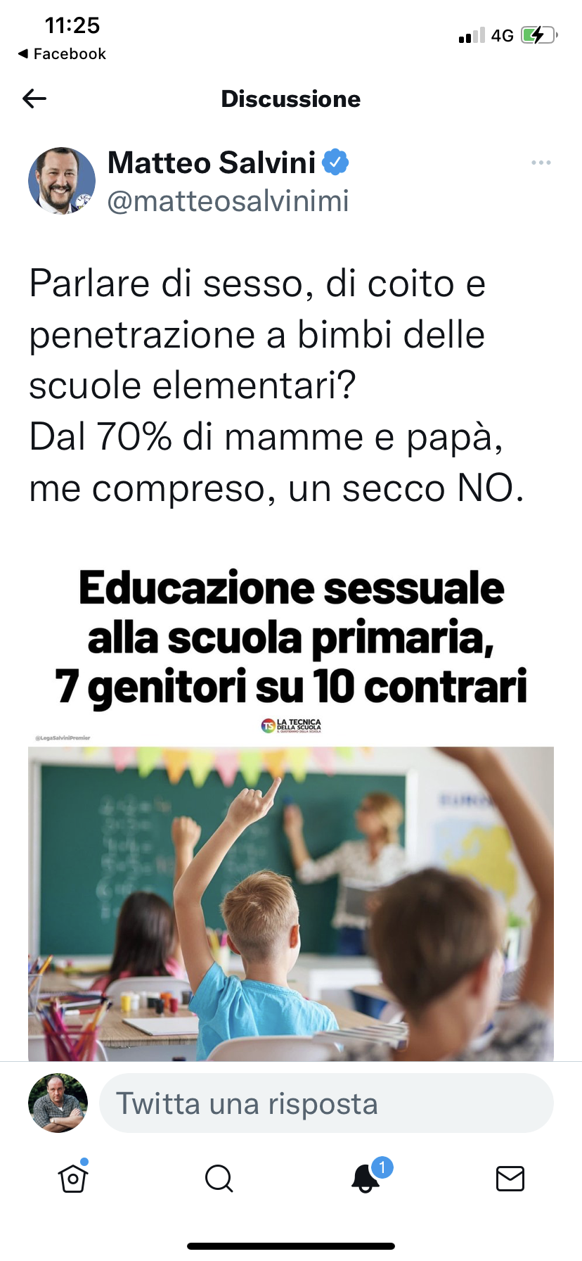 In tutto il mondo fanno educazione sessuale, ma In Italia no vabbè..