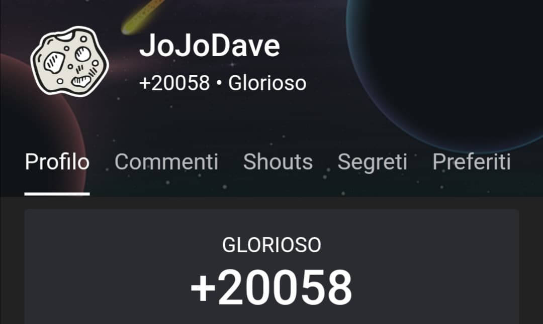 Te agradezco, te amo. Un mese e mezzo fa ero a 3000 e mi dicevo che non sarei mai arrivato a 20000, poi ho iniziato ad usare gli Shouts. 