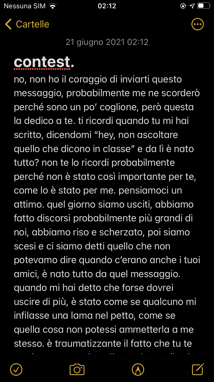 cosa ve ne pare? è un contest della mia scuola tipo, vorrei un parere.