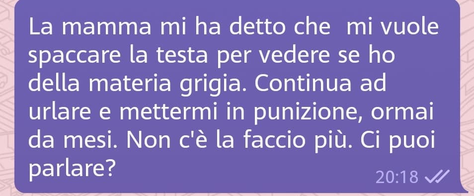 Okey mi vergogno a esporre questo mio grandissimo problema. Lo raccontato a una mia amica e ha cominciato a ridermi in faccia... Ma con il passere dei mesi, mi chiedeva se volevo scappare di casa. 